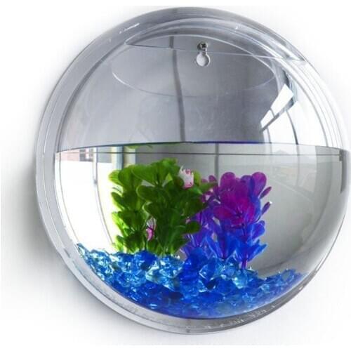 New Acrylic Fish Bowl Wall Hanging Aquarium Tank Aquatic Pet Supplies Pet Products Wall Mount Fish Tank For Betta Fish