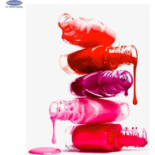 Diy Diamond Mosaic Nail Polish 5D Diamond Painting Full Drill Square Round Diamond Embroidery Stitch Cross Home Decoration New