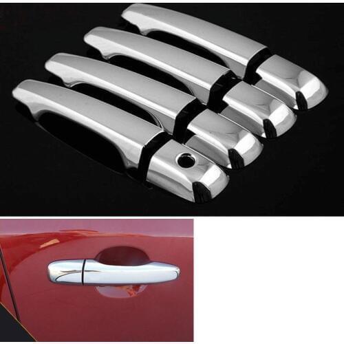 BBQ@FUKA 8Pcs Car Side Door Exterior Handle Cover Trim Sticker Styling Fit For Volvo XC60 2009-2014