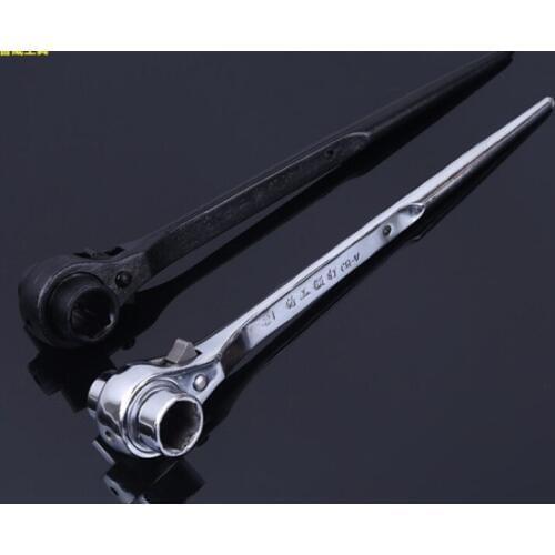 Free shipping 14-55 Bi-Directional Tip Ratchet Wrench Hexagonal Plum Multifunctional Scaffold Fast Sleeve Tools