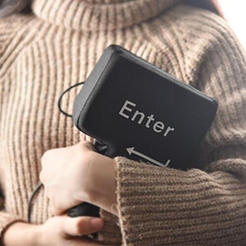 Big Enter Key Relieve Stress Plush Toy Throw Table Relief Size Toys Key USB Input Anti-Stress Pillow Super Toy H3J5