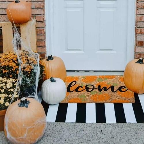 Halloween Decoration Doormat Blanket Home Bathroom Mat Welcome Home Front Door Decorations Halloween Decor 50X80CM