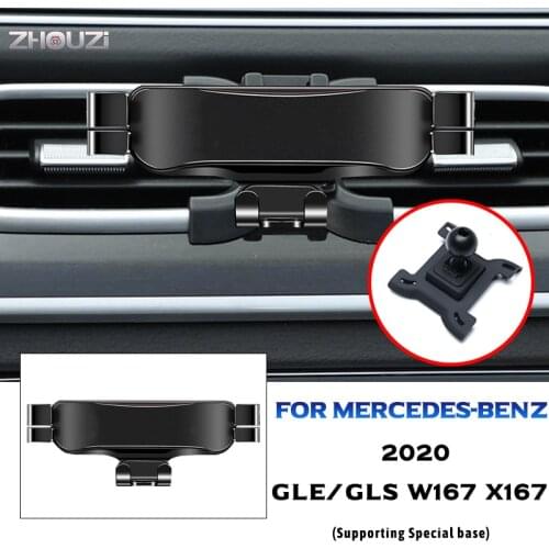 For Mercedes Benz W167 X167 GLE GLS 2020 Car Mobile Phone Holder Mounts Stand GPS Gravity Navigation Bracket Car Accessories