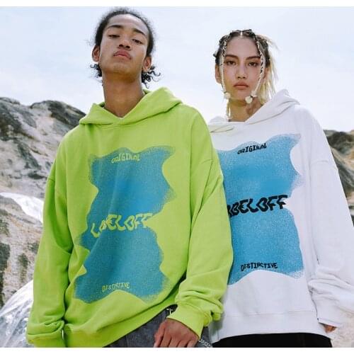 Firmranch 2021 Atumun/Spring New Men/Women Couples Casual Oversize Hoodies Loose Colorful Ripple Hooded Sport Sweatshirts