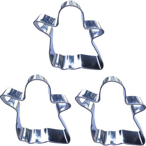 Ghost shape 3 pieces Cookie cutting molds, baking tools, cake decorating soft candy tools