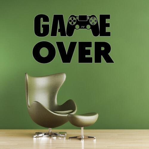 Gamer PS4 wall decal Eat Sleep Game decal Controller video game wall decals Customized For Kids Bedroom Vinyl Wall Art A1-014