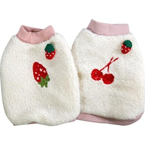 Sweet Dog Clothes Warm Dogs Hoodie Puppy Clothes For Small Medium Dogs Chihuahua Ropa Perro Fleece Dog Coat Jacket Yorkshire Pug