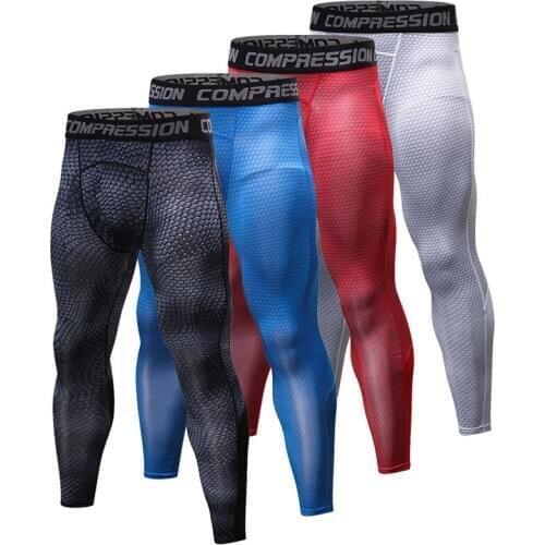 Fashion 3D Printing MenS Tight Training Leggings Compression Sport Leggings For Men Trousers High Quuality Fitness Sportswear