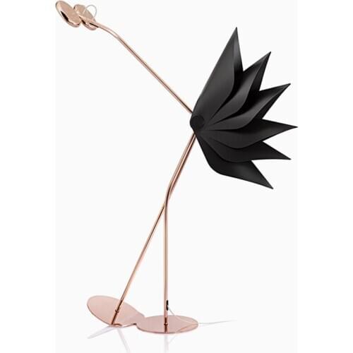 2019 new lighting designer personality lamp model room rose gold net red ostrich living good quality latest design hotel projec