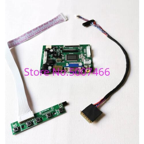 Fit HT140WXB-100/101/300/400/501/601 14" 1366*768 LCD panel LED 40-Pin LVDS 2AV VGA display controller drive card DIY kit
