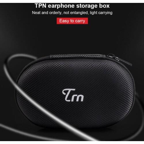 Portable Earphone Storage Bag New Oxford Cloth EVA Earphone Bag Black Mini Storage Bag Storage Box Suitable For Earphones