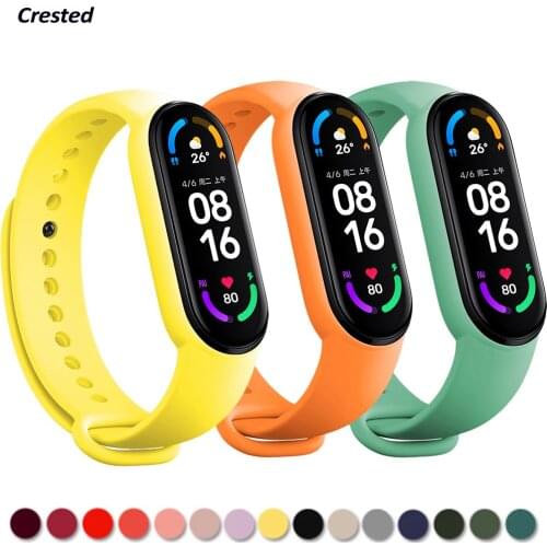 Bracelet for Mi band 6 Strap Sport Silicone Miband4 miband 5 Wrist correa Replacement Wristband for xiaomi Mi band 4 3 5 strap