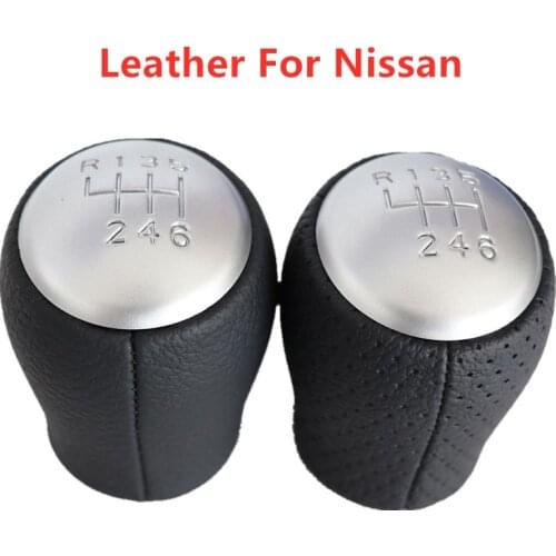 6 Speed Gear Shift Knob for Nissan Juke F15 X-Trail T31 Qashqai MKI JJ10 2010 2011 2012 2013 Car Styling Accessories
