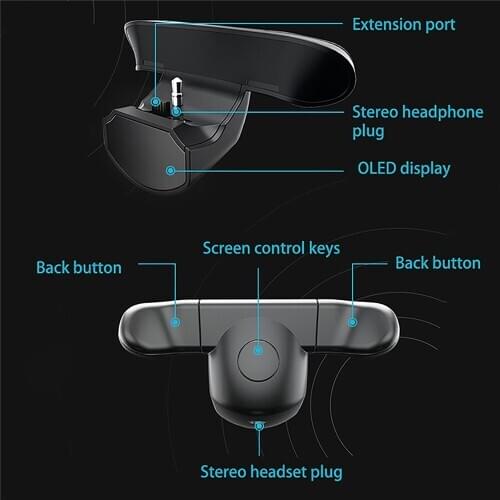 Handle Side Button Connecting Board Back Extender With Display Headphone Jack for PS4 Wireless Controller Accessories