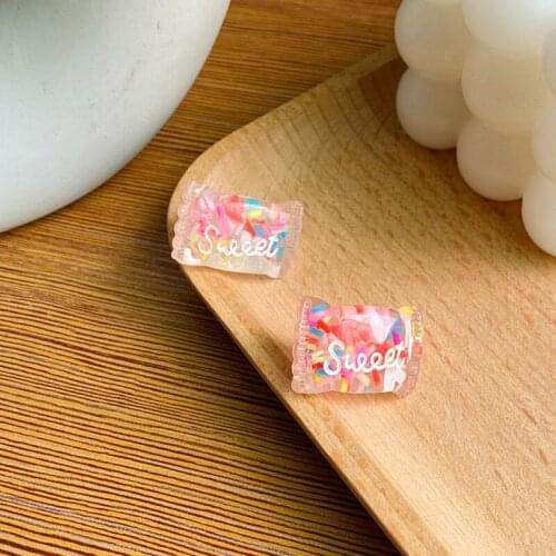 Candy earrings girly cute temperament wild earrings super cute sweet earrings suger earrings for women