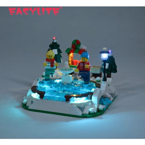 LED Light Set For 40416 Ice Skating Rink Seasonal GWP Building Blocks Bricks Only Lighting Kit NOT Include Model