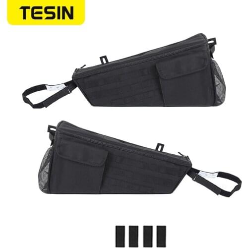 TESIN Interior Organizer for Jeep Wrangler 2018+ 2 Doors Trunk Side Storage Bag For Jeep Wrangler JL JLU 2018 2019 2020