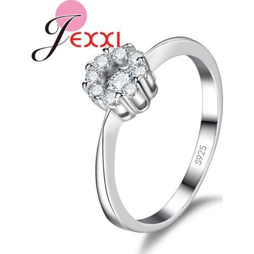 925 Sterling Silver Jewelry Rings For Women Fashion Band Briald Jewellery Cubic Zirconia Crystal Finger Rings For Female