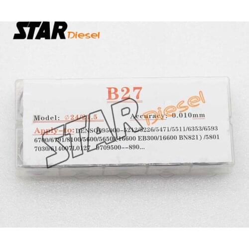 STAR diesel 100pcs B27 Injector Adjusting Washers Shim Size 1.57-1.66mm Gasket Repair Kits for Denso