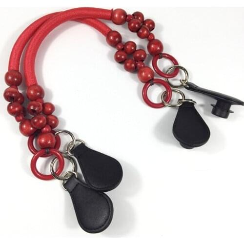 1 Pair Red Hemp Rope With Tears Drops New Color Match For Bag 2021 Handbag Accessaries