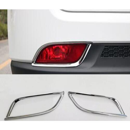 1 Pair Car Styling Rear Fog Light Cover For Jeep Compass 2017 2018 ABS Chrome Exterior Accessories High Quality