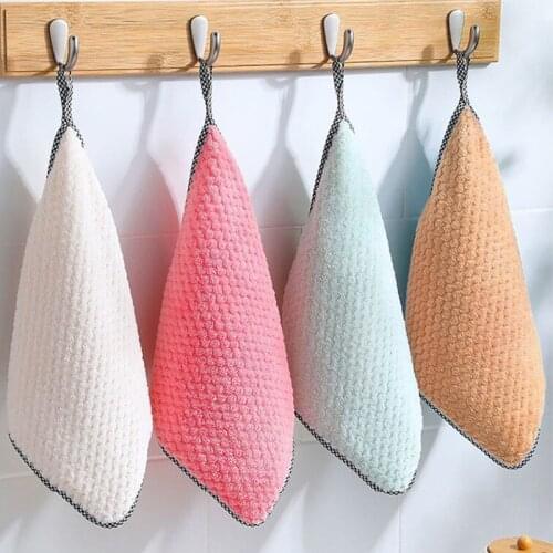 Kitchen Daily Dish Towel Dish Cloth Kitchen Rag Non-stick Oil Thickened Cloth New