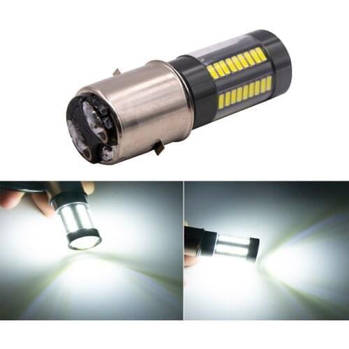 1PCS H6 BA20D H6M P15D 4014 66SMD LED White Light Bulbs Motorcycle Headlight Motorcycle Scooter Light Bulbs Motorbike Accessorie