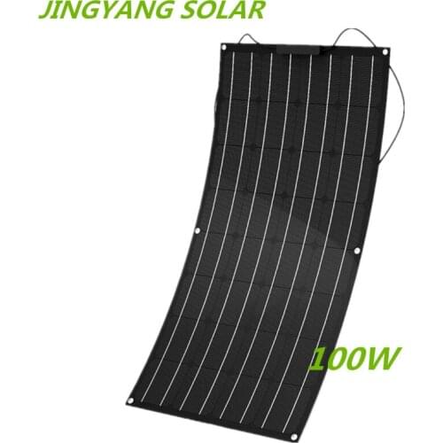 100w etfe thin film Monocrystalline Lightweight 100 Watt Flexible Solar Panel for Marine & RV/Boat/Other Off Grid Applications