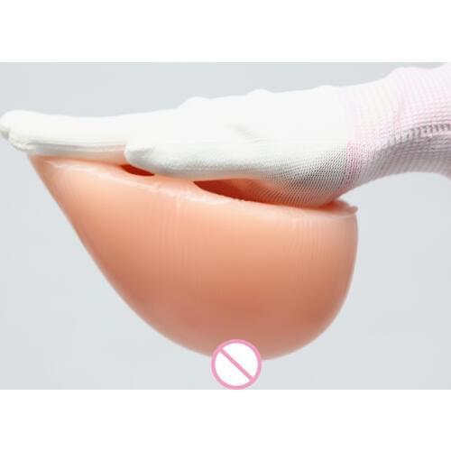 1000g/pair D Cup Adhisive Silicone Breast Form with stick Fake Boobs Tits for shemale drag queen Aritificial Chest vagina