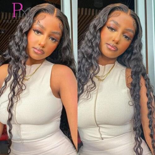 30 32 36 lnches Loose Wave 360 Lace Front Human Hair Wigs Brazilian 13x4 Lace Frontal Wigs Human Hair Lace Closure Wig Glueless
