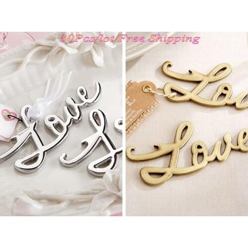 30 Pieces/lot) Event and Party Favors of Love Antique Gold Bottle Opener Lace wedding gift for guests and vintage Party gifts