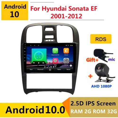 Android 10.0 car radio auto stereo for Hyundai Sonata EF 2001 2008 - 2010 11 2012 navigation GPS DVD Multimedia Player