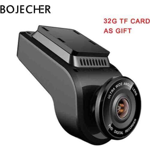 BOJECHER 4K Full HD Car camera DVR Car Dash cam with 170 Degree Rear Camera Night Vision 2160P Dual Lens with GPS car Recorder