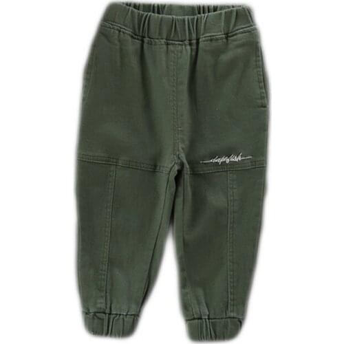 Boys Cargo Pants Kids High Quality Solid Elastic Waist Trousers for Teenage Fashion Children Sports Pants Toddler Clothes