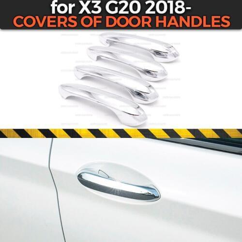 Covers of door handles case for BMW X3 2018- ABS plastic 1 set / 4 pcs molding decoration car styling