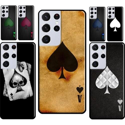 Ace of Spades Phone Cover For Samsung Galaxy S10 S8 S9 S20 Plus Note 10 Note 20 S21 Ultra S20 FE Case