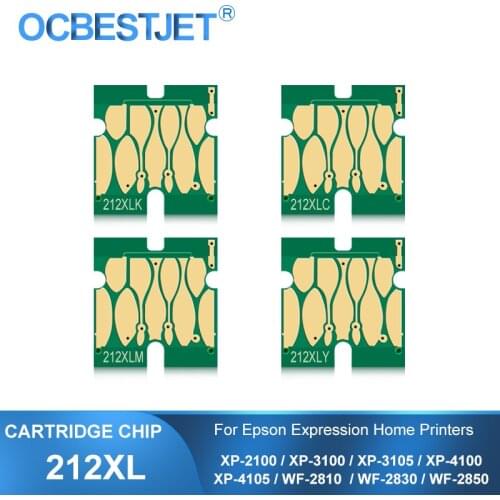 212XL T212XL T212 Ink Cartridge Chip For Epson XP-2100 XP-3100 XP-3105 XP-4100 XP-4105 WF-2810 WF-2830 WF-2850 Printer Chips