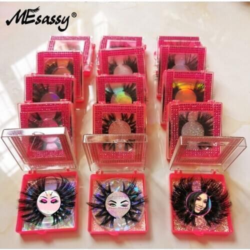 DHL Fast Shipping 3D Mink Eyelashes Wholesale 5D 25mm Mink Lashes Bulk Reusable Natural False Eyelashes Packaging Diamond Box