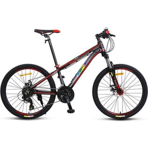Mountain Bike Bicycle Aluminum Alloy 24 Inch 27 Speed Suspension Fork Racing Off Road Mens and Womens Youth Bicycle