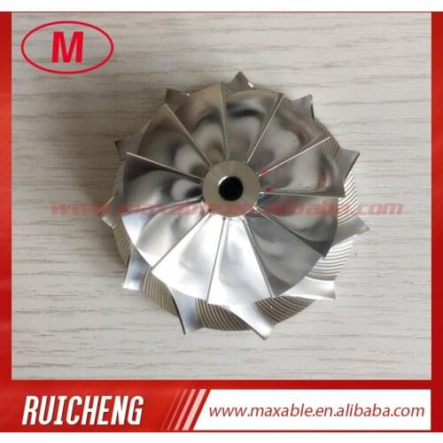 GT15-25 48.30/63.00mm 11+0 blades forward turbo milling/aluminum 2618/Billet compressor wheel