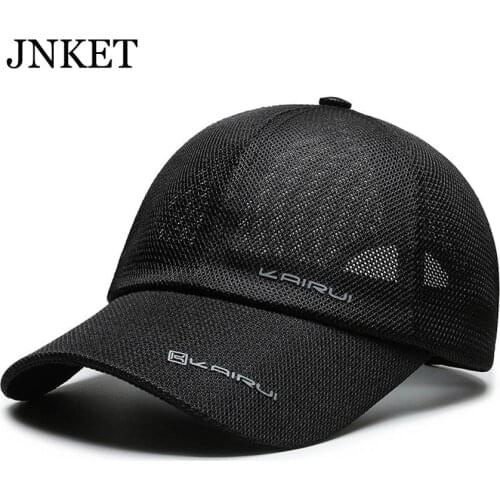 JNKET New Fashion Unisex Mesh Baseball Cap Breathable Baseball Hats Summer Hat Adjustable Snapback Hat Gorras Casquette