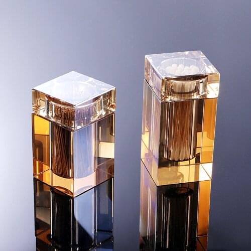 Toothpick Box Crystal Glass Swab Storage Tank Living Room Desktop Home Furnishings Birthday Presents Wedding Gift Nordic Style