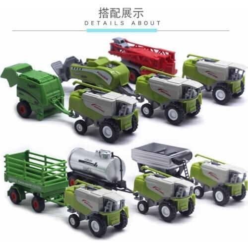 Die-cast Farm Vehicles Mini Car Model Engineering Car Model Tractor Engineering Car Tractor Toys Model for Kids Xmas Gift