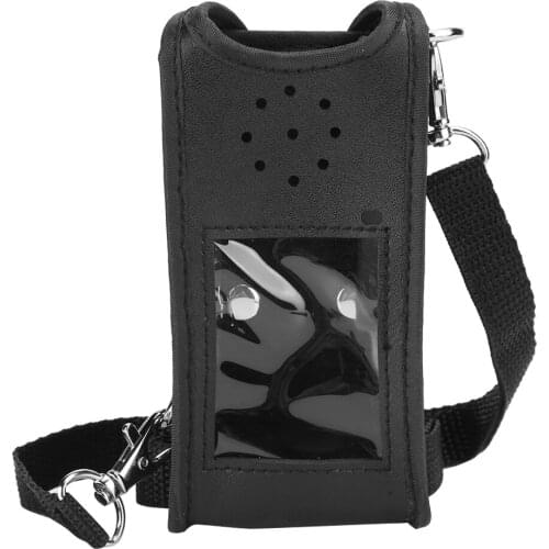 Walkie‑Talkie Leather Soft Bag Radio Protection Cover For Baofeng UV‑9R UV9RPLUS Leather Soft Cover For Walkie Talkie
