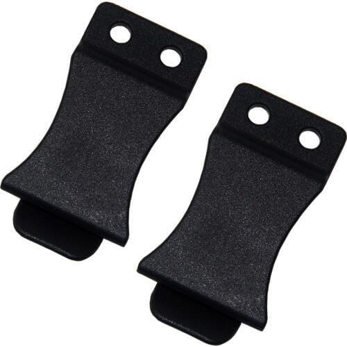 Pack of 2 DIY Kydex Knife Sheath Gun Holster Quick Clips For 1.5" Belts - Flush Mount w/holes and screws
