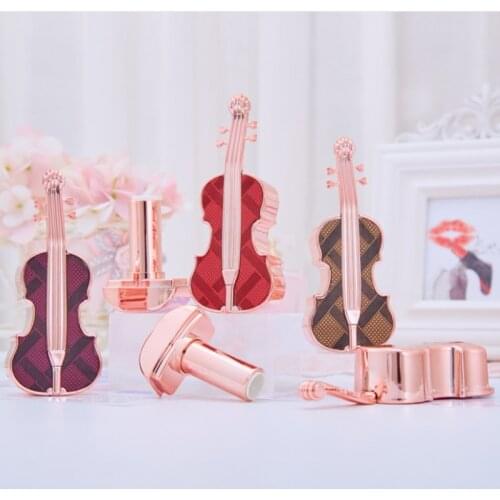 Wholesale 12.1MM Empty Guitar Lipstick Bottles Containers Lip Stick Bottle Beauty Lipgloss Lipbalm Tubes Cosmetics Packaging