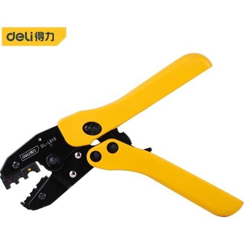 Deli Crimping Pliers Clamp Tool Cap/coaxial Cable Terminals Kit 0.5-1.5 1.5-2.5 4-6 Multi Functional Carbon Steel Hand Tools