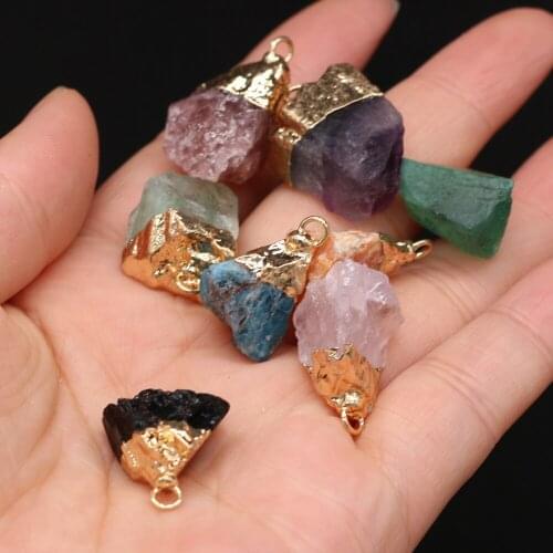 Natural Druzys Agates Pendant Irregural Shape Agates Stone Pendant Charms for Women Making DIY Jewerly Necklace 15-20mm