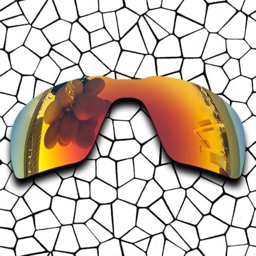 Polarized Sunglasses Replacement Lenses for-Probation Frame - Fire Red