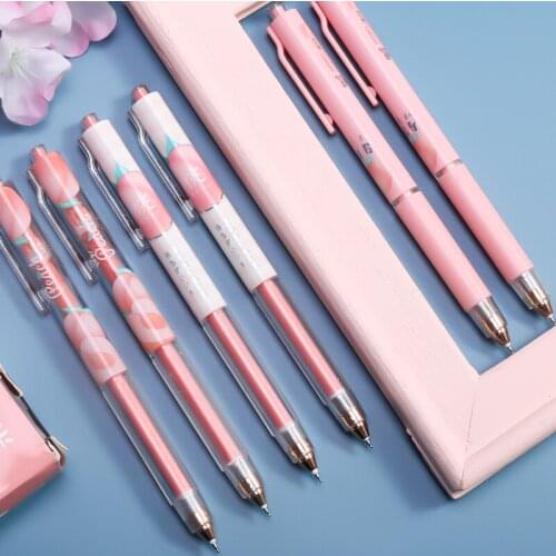M&G Peach Limited Straight Liquid Gel Pen 0.38mm ST Super Fine Tip Writing Fast Drying Pen High-grade Office Writing Stationery